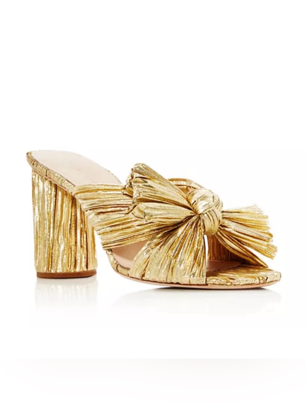 Loeffler Randall Women's Penny Pleated High Heel Slide Sandals